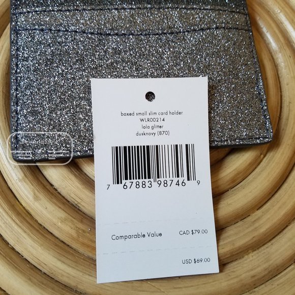 Kate Spade Lola Satchel Large Card Holder Glitter - Picture 14 of 15